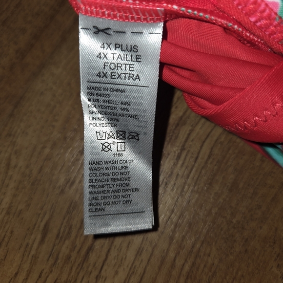 Old Navy 4X Red Hawaiian Tropical Floral Bathing Suit - Picture 9 of 9